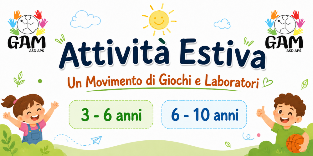 preview Attivit&agrave; estive per i bambini 3-6 anni 6-10 anni